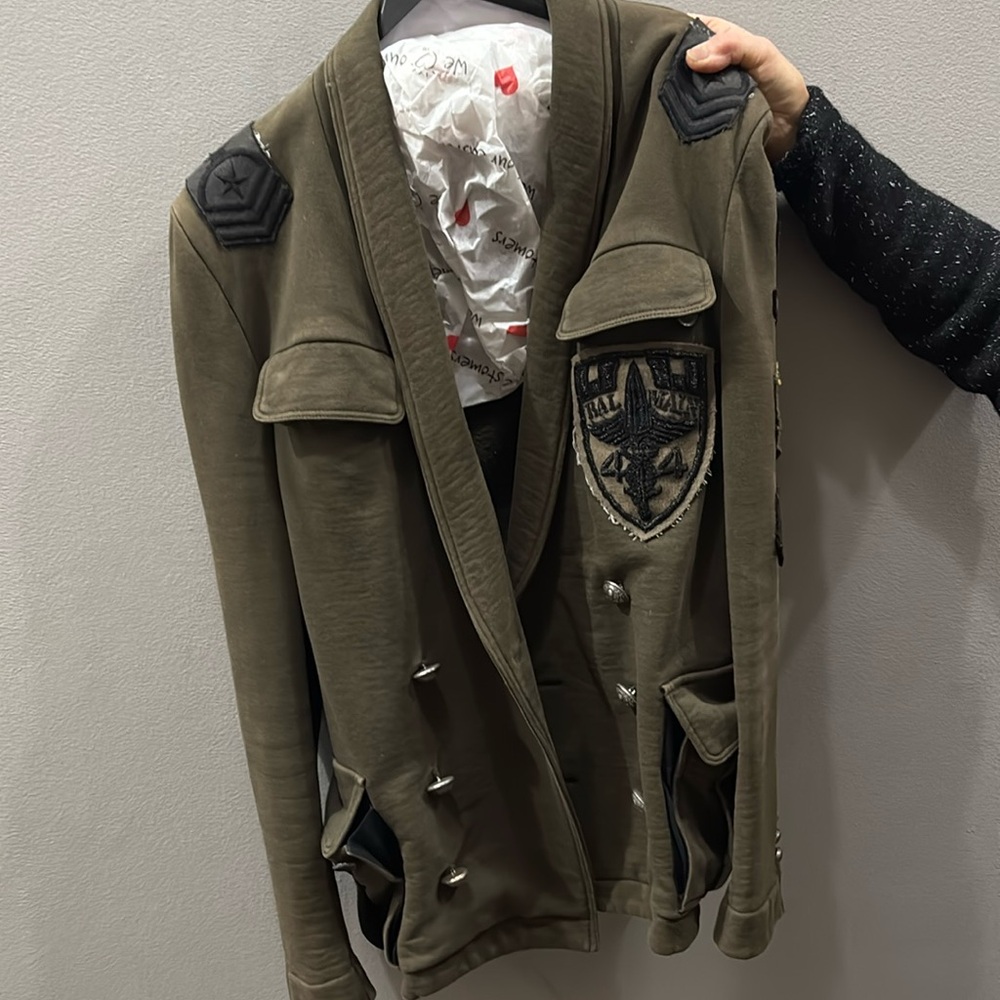 Balmain Olive Military Jacket